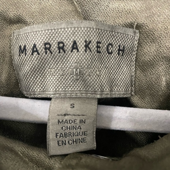 Marrakech, Small, gray green pewter color lined lightweight fall jacket w/ belt - Picture 2 of 7